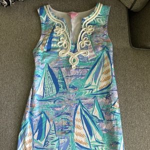 Stretchy above the knee dress